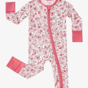 Floral Pink Baby Girl Bamboo Sleeper
